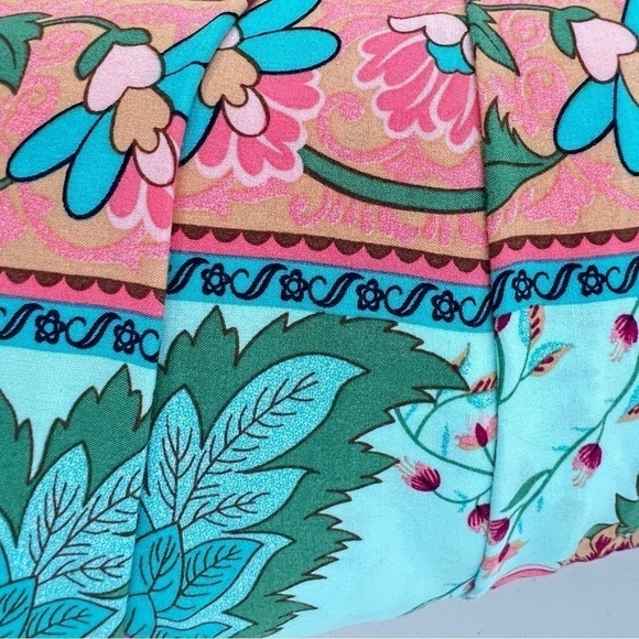 R. Vivimos Women's Boho Floral Retro V Neck Cottagecore Midi Dress - Picture 6 of 10